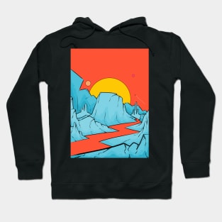 Ice mountains of Mars Hoodie